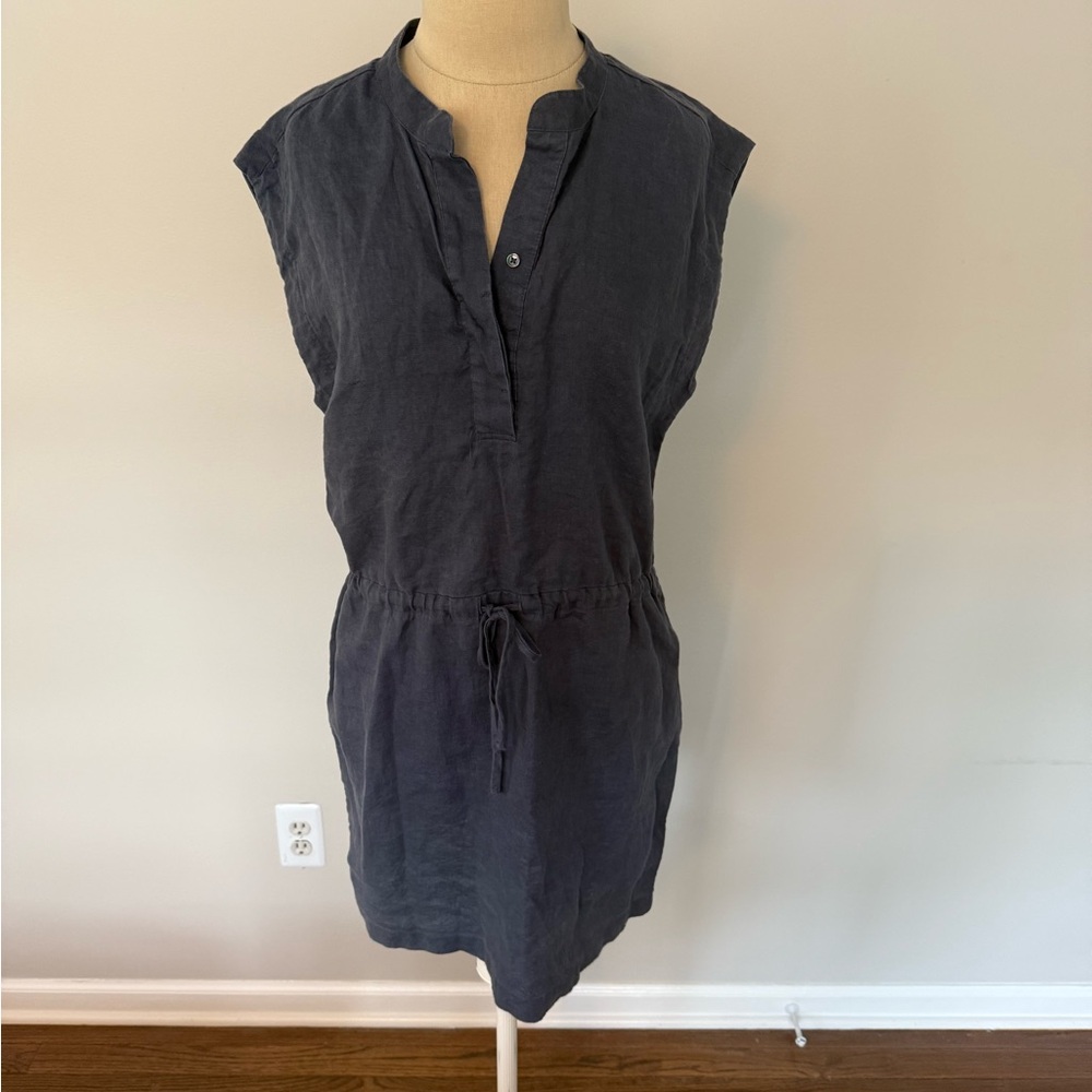 James Perse Linen Sleeveless Dress